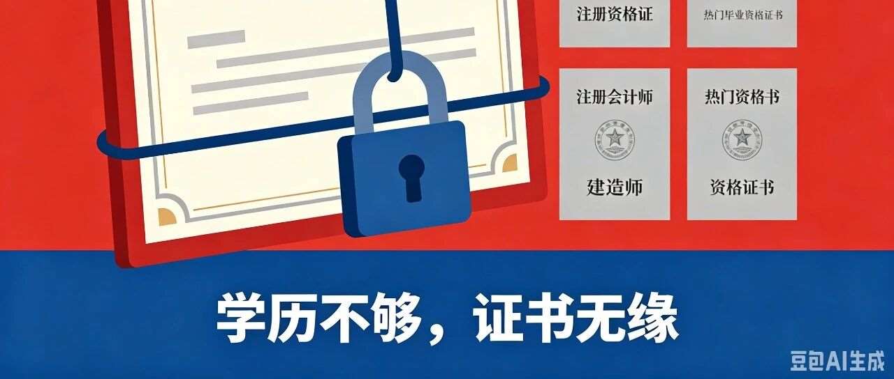 学历不足，考证受阻